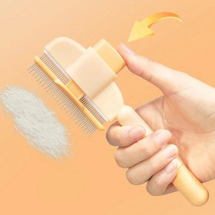 Dog Hair Remover Brush Pet Dogs Hair Brush Cat Dog Hair Grooming And Care Comb Long Hair Pet Self Cleaning Row Pet Supplies