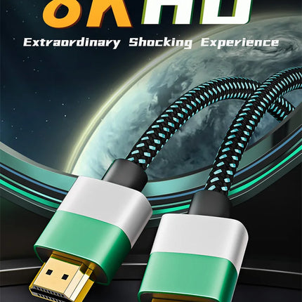 8K HDMI to HDMI 2.1 Cable 48Gbps High Speed 8K 60Hz 4K HDMI-compatible Cable for Switch Laptop Monitor Camera TV Smart Devices
