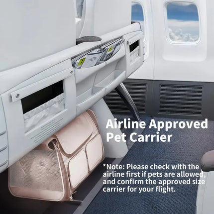 Airline Approved Pet Carrier Bag Soft Side Backpack Cat Pet Carriers Dog Travel Bags Transport For Small Dogs and Cats Outgoing