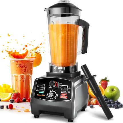 WantJoin Professional Blender, Commercial Blender for kitchen Max 1800W High Power Home and Commercial with Timer