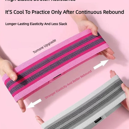 3Pcs Fabric Resistance Hip Booty Bands Glute Thigh Elastic Workout Squat Circle Stretch Fitness Strips Loops Yoga Gym Equipment