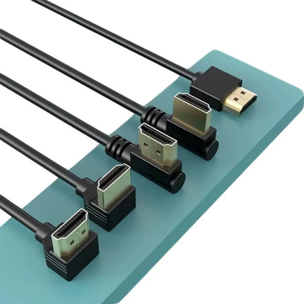 90 Degree HDMI 2.0 Cable - Graphene Enhanced for Space-Saving Installations | 8K, 3D & High Refresh Rate Aux Cable  Hdmi Cable