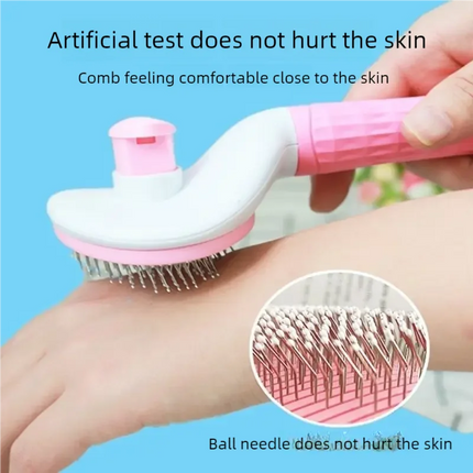 Pet Dog Hair Brush Cat Comb Grooming And Care Cat Brush Stainless Steel Comb For Long Hair Dogs Cleaning Pets Dogs Accessories