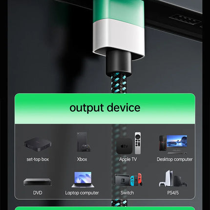 8K HDMI to HDMI 2.1 Cable 48Gbps High Speed 8K 60Hz 4K HDMI-compatible Cable for Switch Laptop Monitor Camera TV Smart Devices