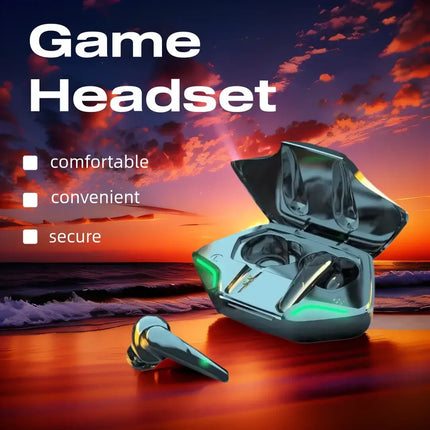 Gaming Earbuds Wireless Bluetooth Earphones With Mic Bass Audio Sound 9D Stereo Music HiFi Headset Game Sport Headphones