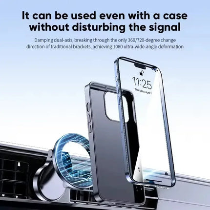 1080 Car Phone Holder For Magsafe Vehicles Mobile Support For The Car Cell Phone Holder in Car For iPhone 16 15 Pro Max Plus