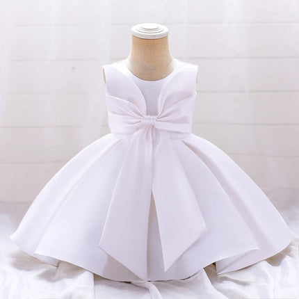 Summer Elegant 1st  Birthday Dress For Baby Girl Clothing Baptism Bow Princess Dresses Party Dress Girls Costume Vestido