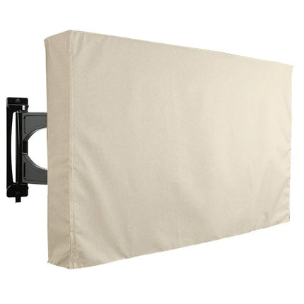 Weatherproof Dust-proof Outdoor TV Cover Beige 70" 75" 40" 46" 50" 55" 60" 65" Protect TV Screen Garden Patio Outdoor TV Cover