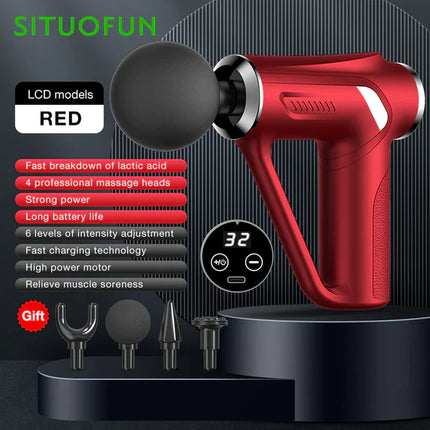 SITUOFUN Professional Massage Gun with 32 Adjustable Levels for Deep Tissue Relief and Muscle Recovery