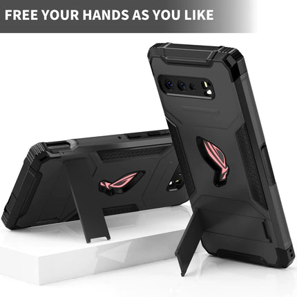 ZSHOW Military Grade Armour Case for ASUS ROG Phone 3 with Air Trigger Compatibility, Kickstand, and Dust Plug for Enhanced Drop Protection