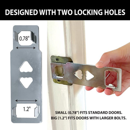 Goldy Lock 2-In-1 Portable Door Lock and Alarm Providers Home, Travel Security Privacy. Prevent Entry to Home, Apartments, Hotels, Dorms & Rentals.