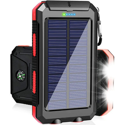 200,000mAh Waterproof Solar Power Bank with Fast Charging Capability and SOS Function for iPhone, Samsung, and Xiaomi Devices