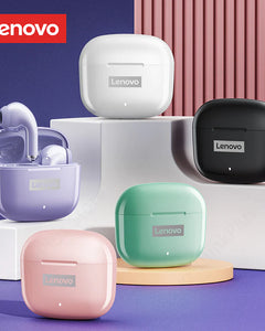 Lenovo LP40 Pro TWS Earphones - Wireless Bluetooth 5.1, Noise Reduction, Touch Control, 250mAh Battery, 2022 Model