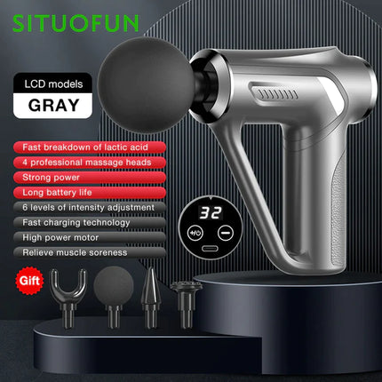 SITUOFUN Professional Massage Gun with 32 Adjustable Levels for Deep Tissue Relief and Muscle Recovery
