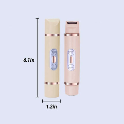 Rechargeable Electric Trimmer for Women 2in1 Hypoallergenic Electric Lady Hair Groomer Hair Removal Tool Body Shavers Gifts