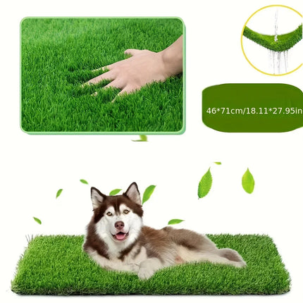 Ultimate Washable Dog Grass Mat - Reusable Odor-Control Pee Pad with Easy-Clean Design and Non-Slip Backing for Pet Training