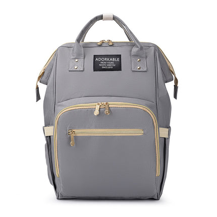 Lightweight Multifunctional Baby Diaper Backpack with Enhanced Capacity for Wet and Dry Essentials