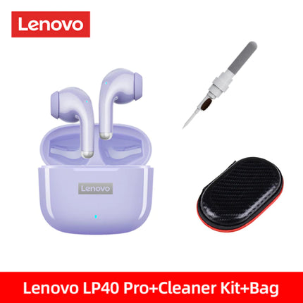 Lenovo LP40 Pro TWS Earphones - Wireless Bluetooth 5.1, Noise Reduction, Touch Control, 250mAh Battery, 2022 Model
