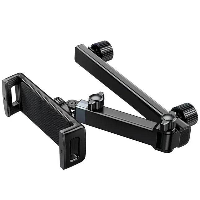 Tablet Holder Mount for Car Headrest Back Seat 360 Rotate Phone Stand Long Arm Adjustable with 2 Hook Fit for 4.7-12 Device