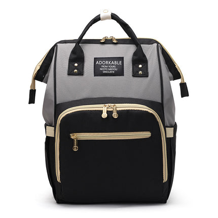 Lightweight Multifunctional Baby Diaper Backpack with Enhanced Capacity for Wet and Dry Essentials