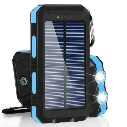 200,000mAh Waterproof Solar Power Bank with Fast Charging Capability and SOS Function for iPhone, Samsung, and Xiaomi Devices