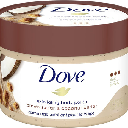Exfoliating Body Polish for Silky Smooth Skin Brown Sugar & Coconut Butter Body Scrub Exfoliates & Restores Skin'S Natural Nutrients 298 G