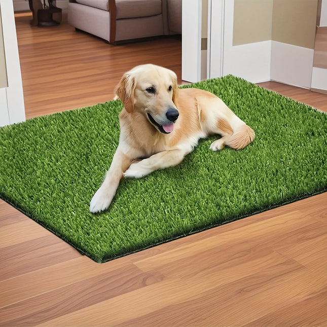 Ultimate Washable Dog Grass Mat - Reusable Odor-Control Pee Pad with Easy-Clean Design and Non-Slip Backing for Pet Training