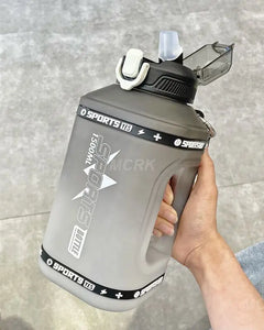 Premium 1.5 Liter Portable Silicone Sports Water Bottle with Straw - 2.3 Liter Capacity for Wholesale