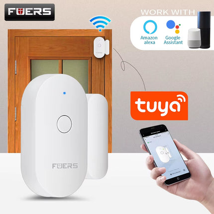 Tuya Smart Home Wifi Door Sensor Door Open Detectors Security Protection Alarm System Home Security Alert Security Alarm