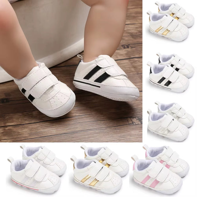 Infant Cotton Sneakers with Anti-Slip Sole - Soft First Walkers for Newborns and Toddlers