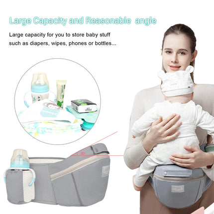 Ergonomic Infant Baby Carrier Backpack with Hipseat and Front-Facing Design for Travel