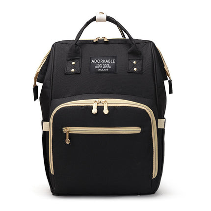 Lightweight Multifunctional Baby Diaper Backpack with Enhanced Capacity for Wet and Dry Essentials