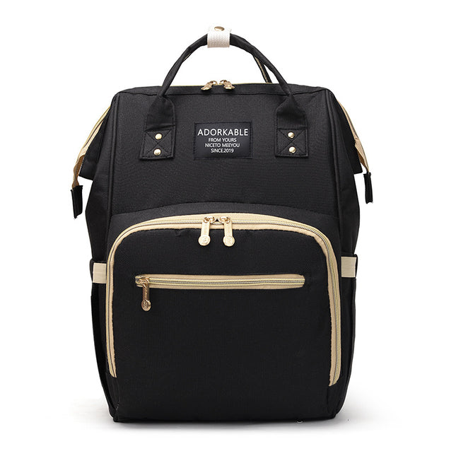 Lightweight Multifunctional Baby Diaper Backpack with Enhanced Capacity for Wet and Dry Essentials