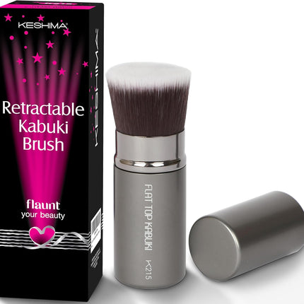 Flat Top Kabuki Foundation Brush by  - Premium Makeup Brush for Liquid, Cream, and Powder Foundation, 3Cm Top Diameter