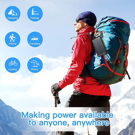 200,000mAh Waterproof Solar Power Bank with Fast Charging Capability and SOS Function for iPhone, Samsung, and Xiaomi Devices