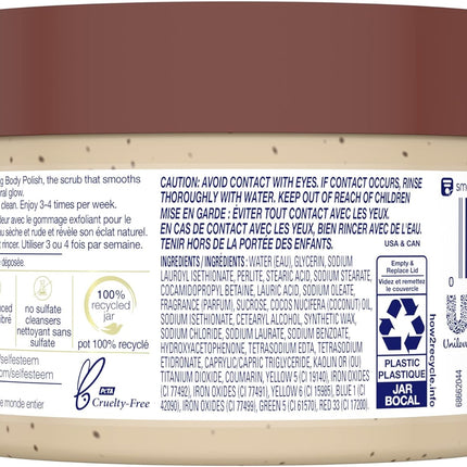 Exfoliating Body Polish for Silky Smooth Skin Brown Sugar & Coconut Butter Body Scrub Exfoliates & Restores Skin'S Natural Nutrients 298 G