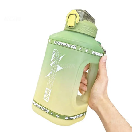 Premium 1.5 Liter Portable Silicone Sports Water Bottle with Straw - 2.3 Liter Capacity for Wholesale