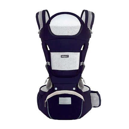 Ergonomic Infant Baby Carrier Backpack with Hipseat and Front-Facing Design for Travel