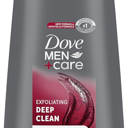 Exfoliating Deep Clean Body and Face Wash with 24-Hour Nourishing Micromoisture Technology Body Wash for Men 695 Ml with Pump