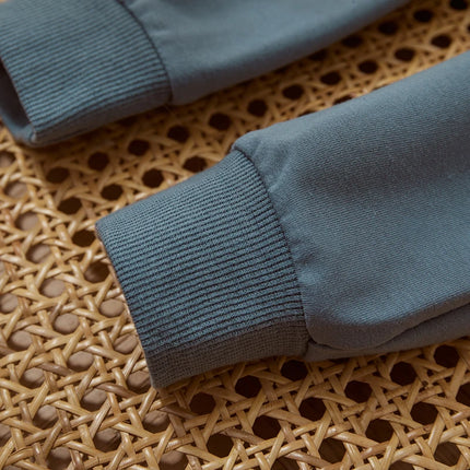 Casual New Baby Boys Long Sleeve Outfits Clothes Fashion Letter Print Sweatshirt Tops Elastic Pants Suit for Baby Fall Clothing