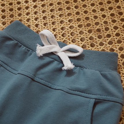 Casual New Baby Boys Long Sleeve Outfits Clothes Fashion Letter Print Sweatshirt Tops Elastic Pants Suit for Baby Fall Clothing