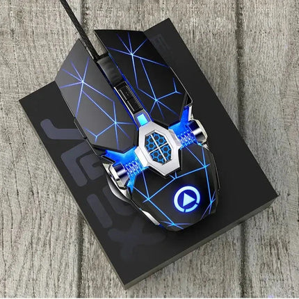 New Professional Gaming Mouse 3200dpi 7 Buttons Backlit Computer Mouse Support Macro Definition Mechanical Wired Silent Mouse