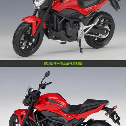 Welly 1:18 2018 Honda NC750S Die Cast Vehicles Collectible Hobbies Motorcycle Model Toys