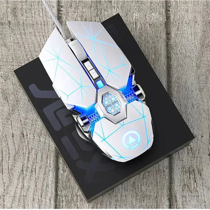 New Professional Gaming Mouse 3200dpi 7 Buttons Backlit Computer Mouse Support Macro Definition Mechanical Wired Silent Mouse