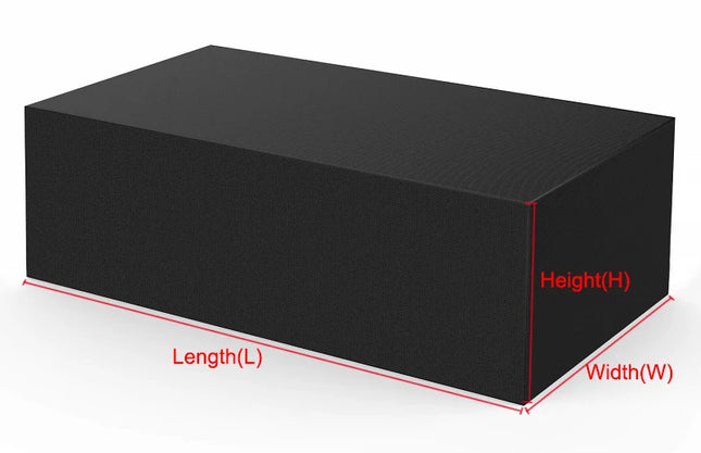 62 Size High Quality Outdoor Patio Waterproof Covers For Furniture Table Sofa Cover  210D Oxford Cloth Black Dust Cover