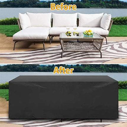62 Size High Quality Outdoor Patio Waterproof Covers For Furniture Table Sofa Cover  210D Oxford Cloth Black Dust Cover