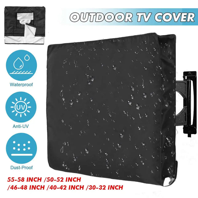 Waterproof Outdoor TV Cover Protect TV Screen Dustproof Cover Oxford Television Case for 30-58 Inch TV All-Purpose Dust Covers
