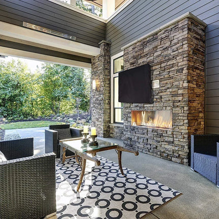 Outdoor TV Cover 22'' To 70'' Inch Weatherproof and Dustproof  TV Enclosure for Outside LED, LCD, OLED Flat Screen TV