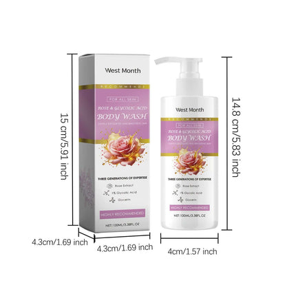 Exfoliating Shower Gel Deep Cleansing Remove Old Dead Skin Brighten Skin Tone Moisturizing Smoothing Refresh Whitening Body Wash