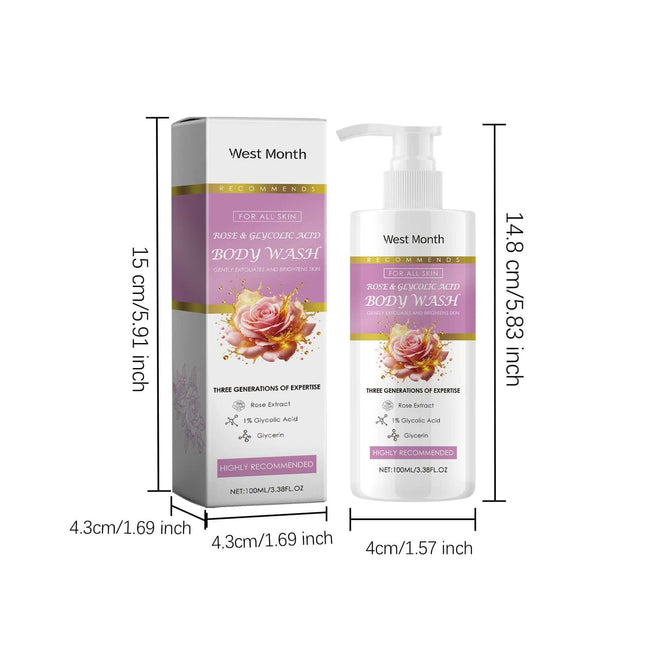 Exfoliating Shower Gel Deep Cleansing Remove Old Dead Skin Brighten Skin Tone Moisturizing Smoothing Refresh Whitening Body Wash